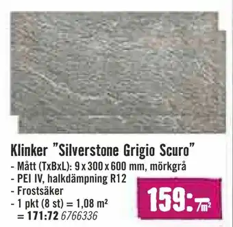 Hornbach Klinker "Silverstone Grigio Scuro" erbjuda