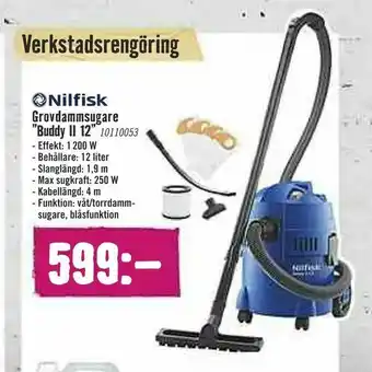 Hornbach Grovdammsugare "Buddy II 12" erbjuda