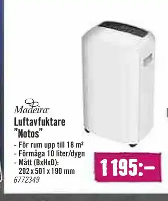 Luftavfuktare "Notos"