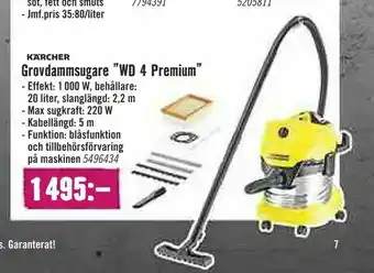 Hornbach Grovdammsugare "WD 4 Premium" erbjuda