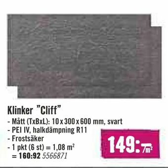 Hornbach Klinker "Cliff" erbjuda