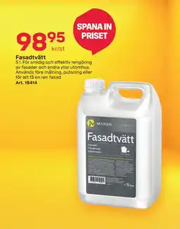 Byggmax Fasadtvätt erbjuda