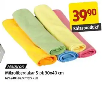 Jula Mikrofiberdukar 5-pk 30x40 cm erbjuda