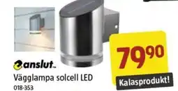 Jula Vägglampa solcell LED erbjuda