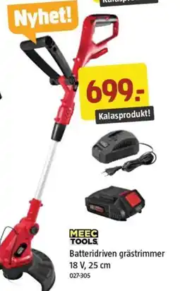 Jula Batteridriven grästrimmer 18 V, 25 cm erbjuda