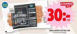 ICA Maxi GRILLKORV EXTRA FIN erbjuda