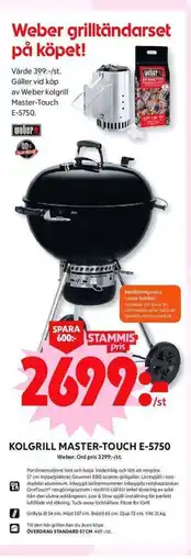 ICA Maxi KOLGRILL MASTER-TOUCH E-5750 erbjuda