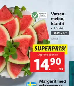 Lidl Vattenmelon, kärnfri erbjuda