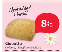 Hemköp Dafgårds butiksbakat matbröd erbjuda