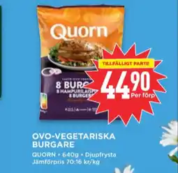 Willys Quorn vegoburgare erbjuda