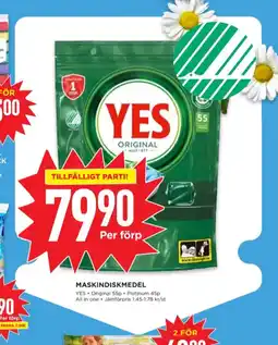 Willys Yes diskmaskintabs erbjuda