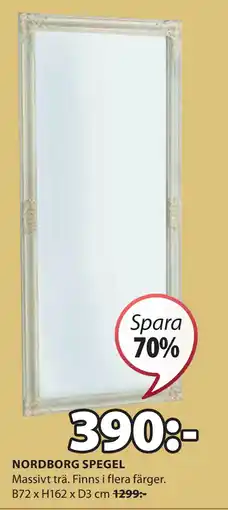 JYSK NORDBORG SPEGEL erbjuda