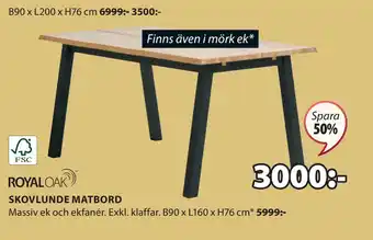JYSK SKOVLUNDE MATBORD erbjuda