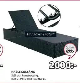 JYSK HASLE SOLSÄNG erbjuda
