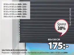JYSK SALTHOLM PLISSÉGARDIN erbjuda