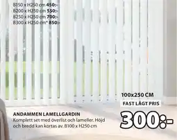 JYSK ANDAMMEN LAMELLGARDIN erbjuda