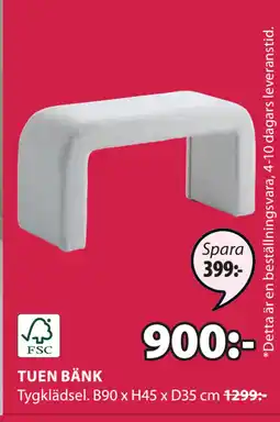 JYSK TUEN BÄNK erbjuda