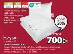 JYSK EXCLUSIVE FIBERTÄCKE erbjuda