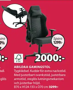JYSK ABILDAA GAMINGSTOL erbjuda