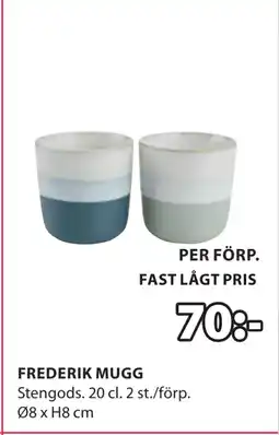 JYSK FREDERIK MUGG erbjuda