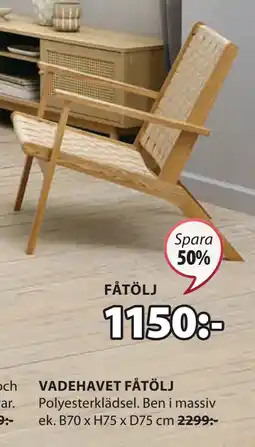 JYSK VADEHAVET FÅTÖLJ erbjuda
