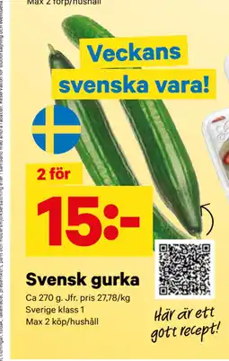 City Gross Svensk gurka erbjuda
