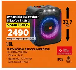 Power PARTYHÖGTALARE OCH MIKROFON erbjuda