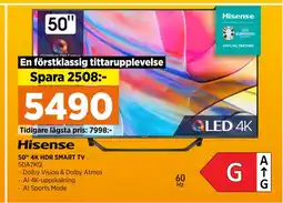 Power 50 4K HDR SMART TV erbjuda