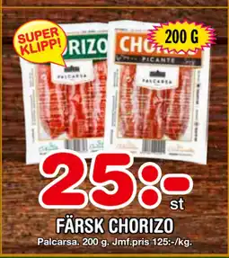Nya Pulsen FÄRSK CHORIZO erbjuda