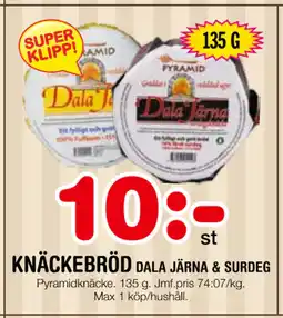 Nya Pulsen KNÄCKEBRÖD erbjuda