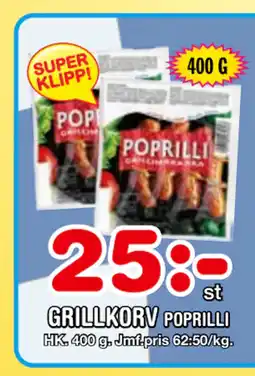 Nya Pulsen GRILLKORV erbjuda
