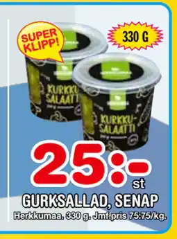 Nya Pulsen GURKSALLAD, SENAP erbjuda
