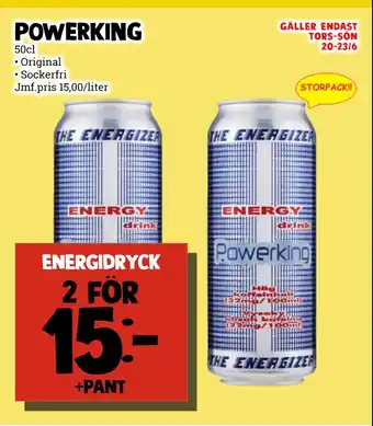 MatArket energidryck erbjuda