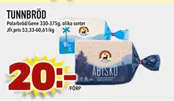 MatArket TUNNBRÖD erbjuda