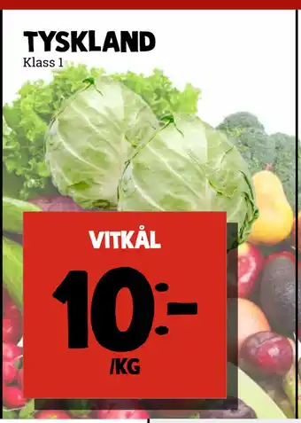 MatArket vitkål erbjuda