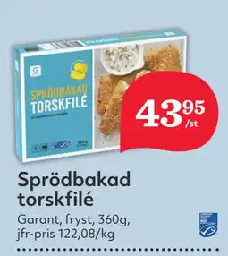 Hemköp Sprödbakad torskfilé erbjuda