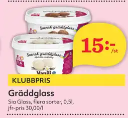 Hemköp Gräddglass erbjuda