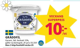 Tempo GRÄDDFIL erbjuda