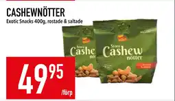 Matdax CASHEWNÖTTER erbjuda