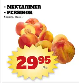 Bonum Matmarknad NEKTARINER • PERSIKOR erbjuda