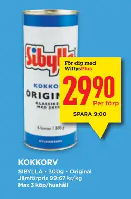 Willys KOKKORV erbjuda