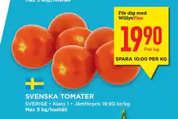 Willys Hemma SVENSKA TOMATER erbjuda