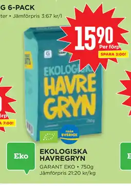 Willys EKOLOGISKA HAVREGRYN erbjuda