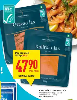 Willys Hemma KALLRÖKT, GRAVAD LAX erbjuda