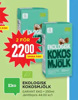 Willys EKOLOGISK KOKOSMJÖLK erbjuda