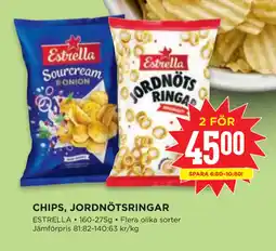 Willys CHIPS, JORDNÖTSRINGAR erbjuda