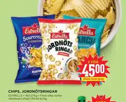 Willys Hemma CHIPS, JORDNÖTSRINGAR erbjuda
