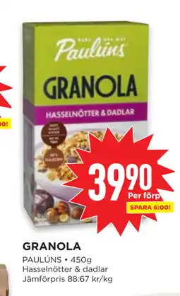 Willys GRANOLA erbjuda