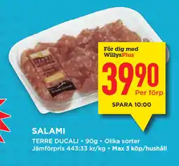 Willys SALAMI erbjuda