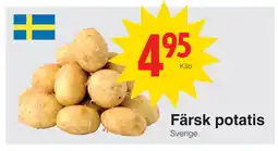 Matöppet Färsk potatis erbjuda